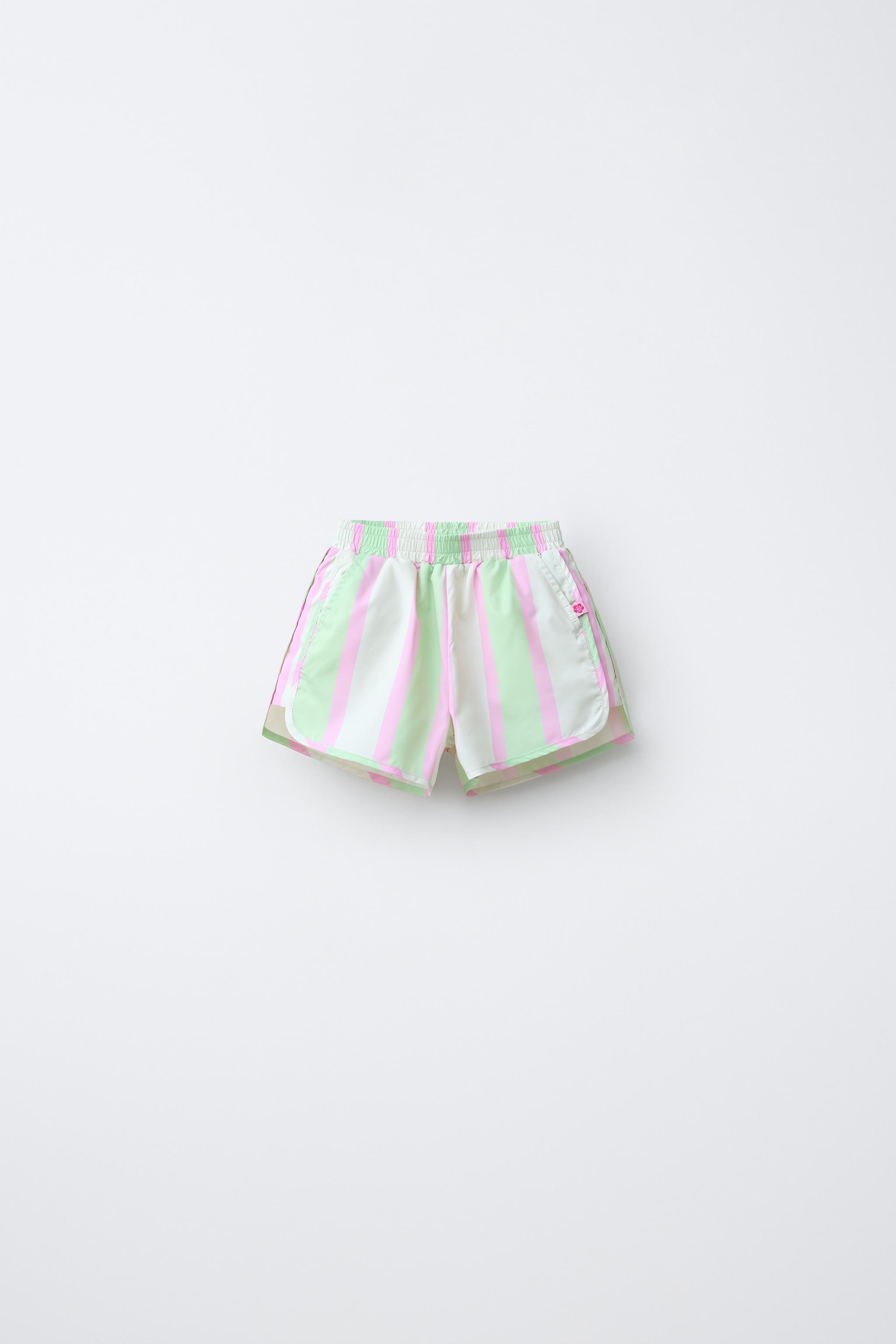 WATER REPELLENT STRIPED SHORTS